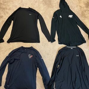 Black and Navy Long Sleeve Shirts Collection